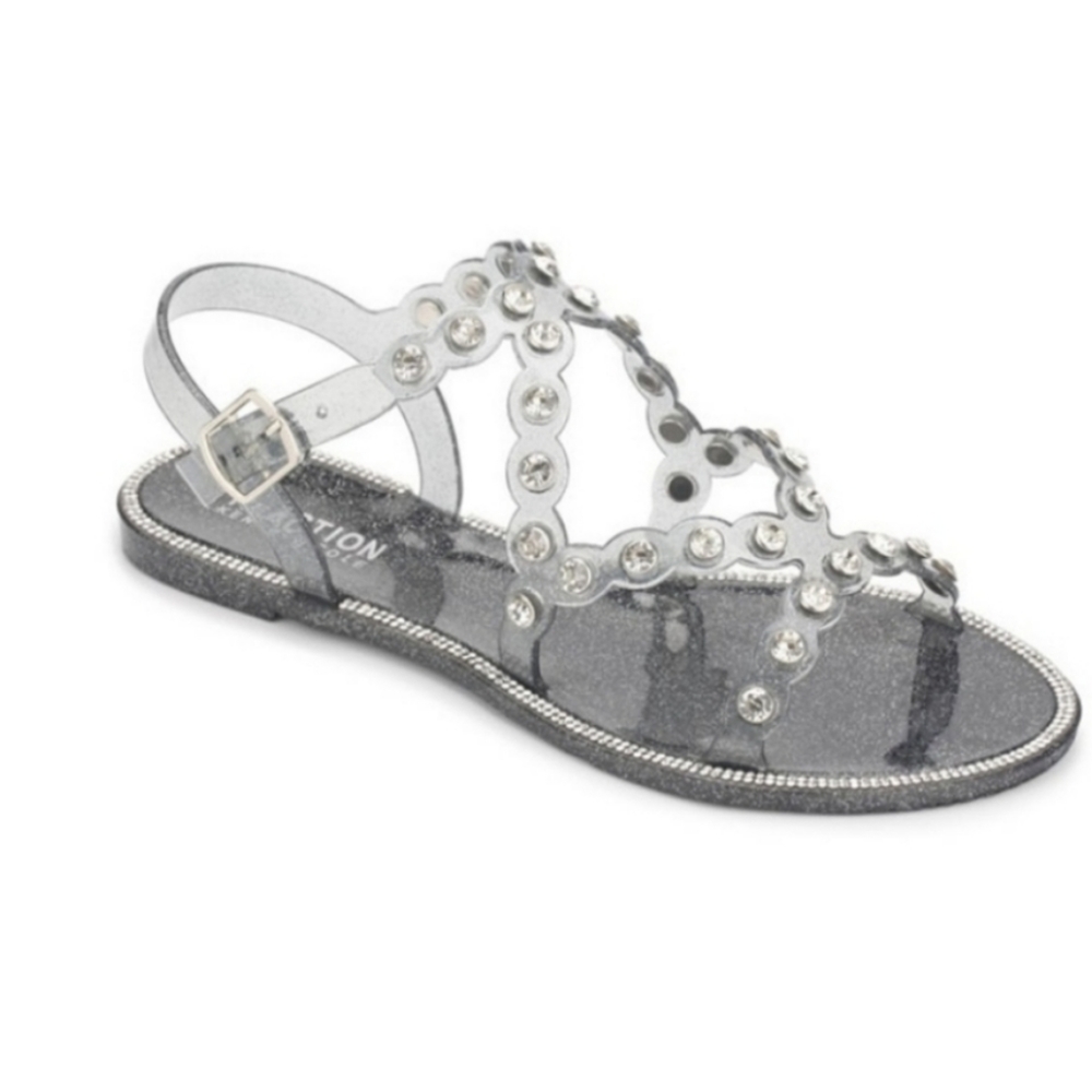 NWT Kenneth Cole Silver Sandals
